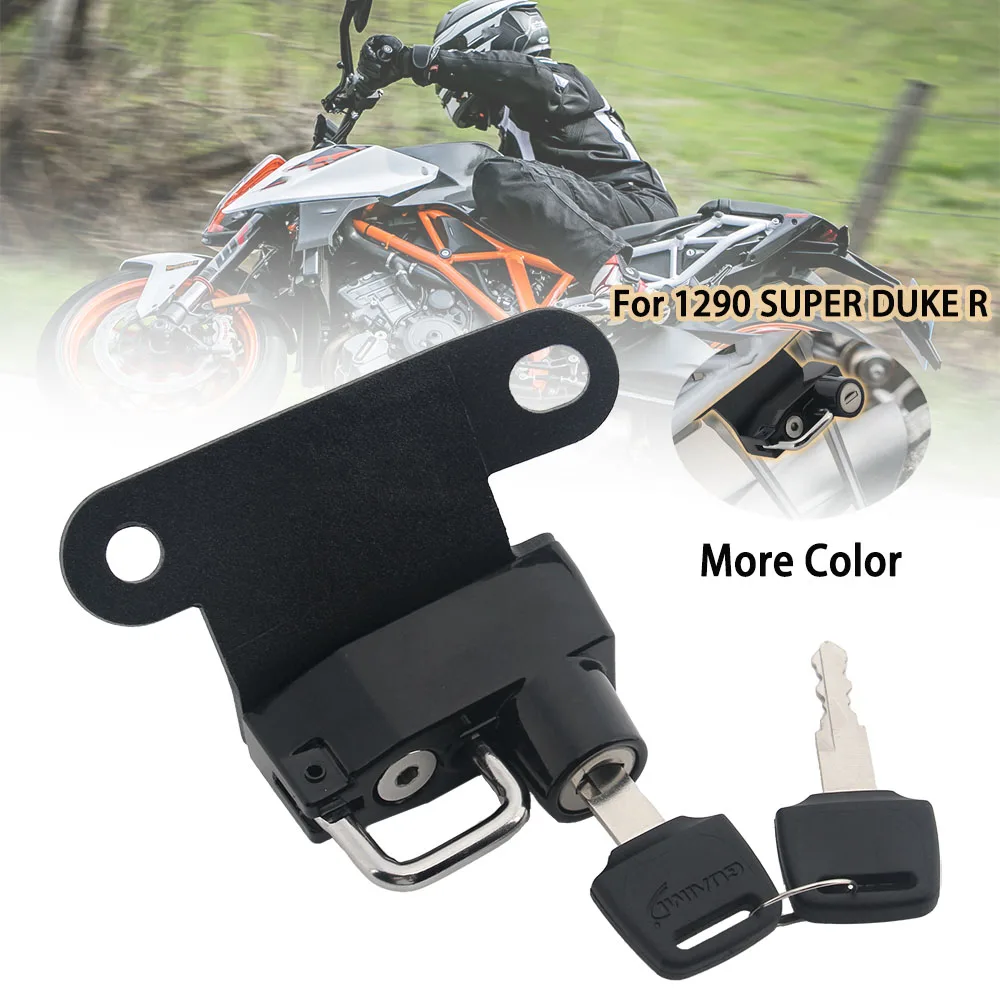 

Motorcycle Helmet Lock Side Anti-theft Security with 2 Keys For 1290 SUPER DUKE R 2014-2019