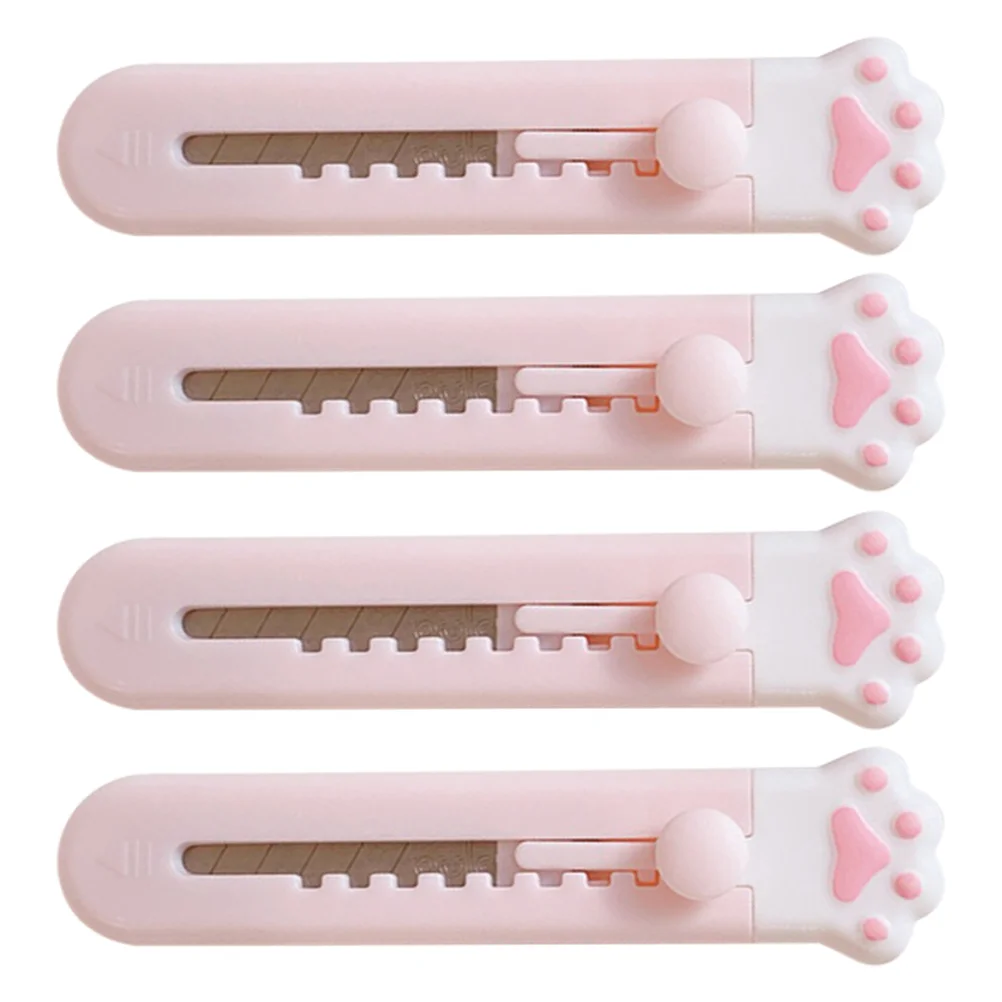 

4Pcs Portable Box Openers Adorable Paper Cutters Convenient Craft Cutters Craft Accessory