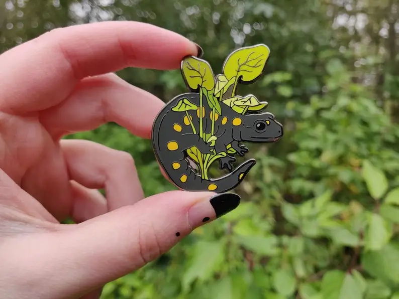 

Spotted Salamander: Herpetoflora Enamel Pin Collection