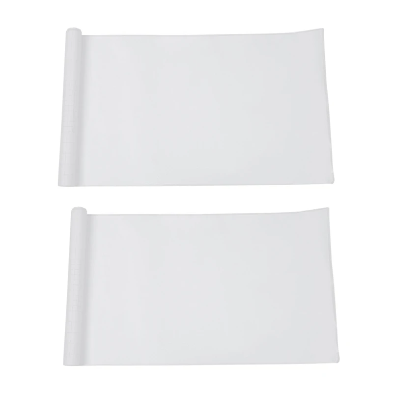 

2X DIY 30X127 3D Carbon Fiber Decal Vinyl Film Wrap Roll Adhesive Car Sticker Sheet White