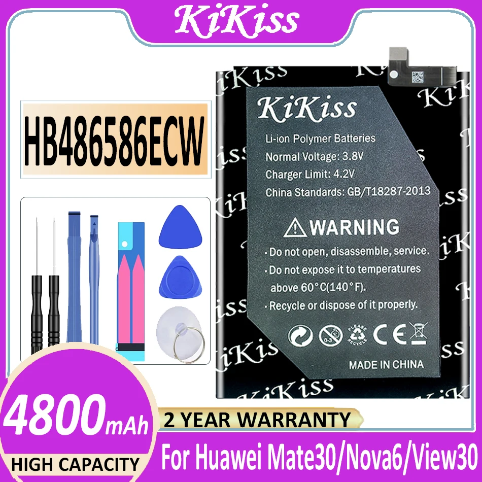 

4800mAh HB486586ECW Replacement Mobile Phone Battery For Huawei P40 Lite P40Lite 4G JNY-L01A JNY-L02A JNY-LX1 JNY-LX2 JNY-L21A