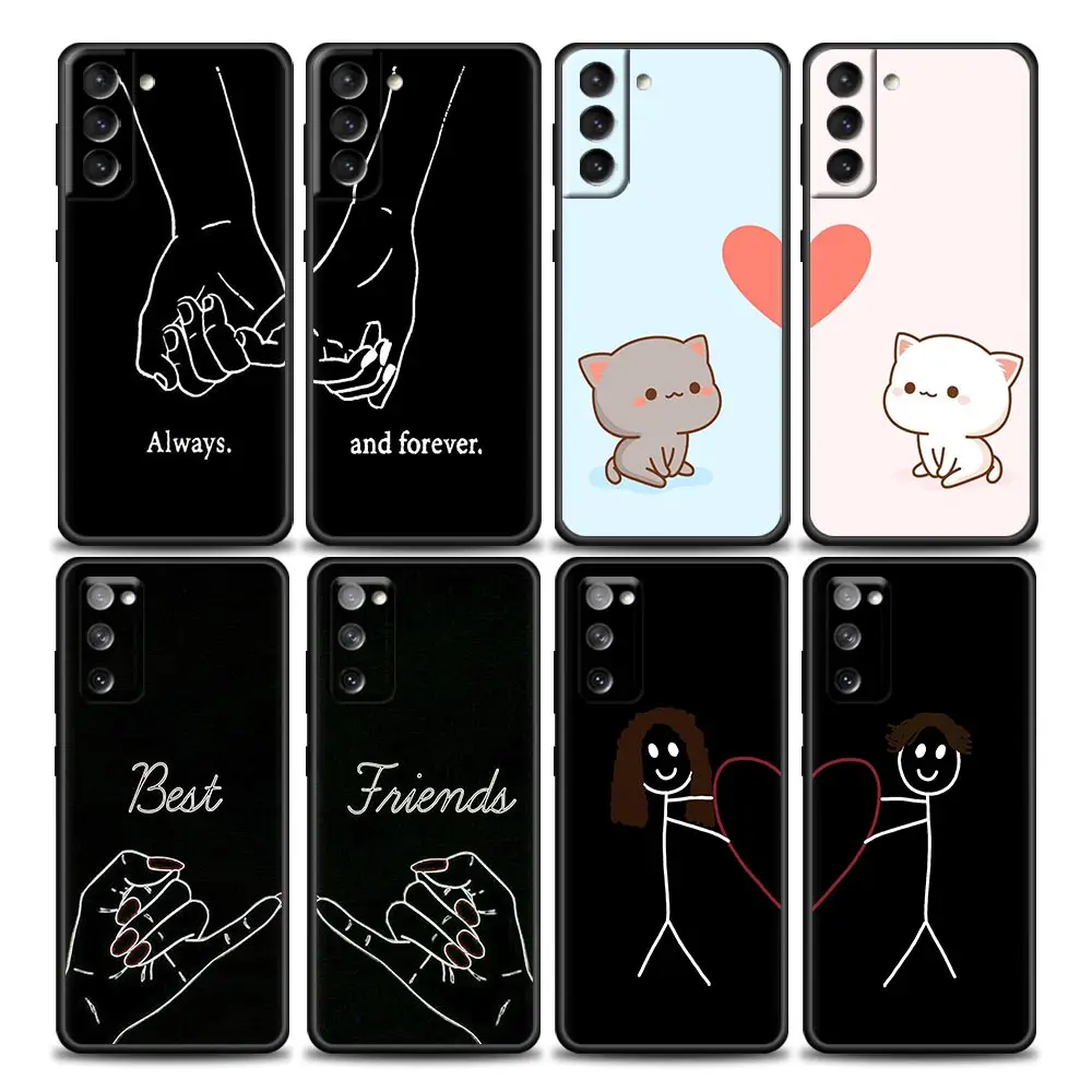 

Always And Forever Best Friends Samsung Case for Galaxy S7 S8 S9 S10e S21 S20 Fe Plus Note 20 Ultra 5G Soft Silicone