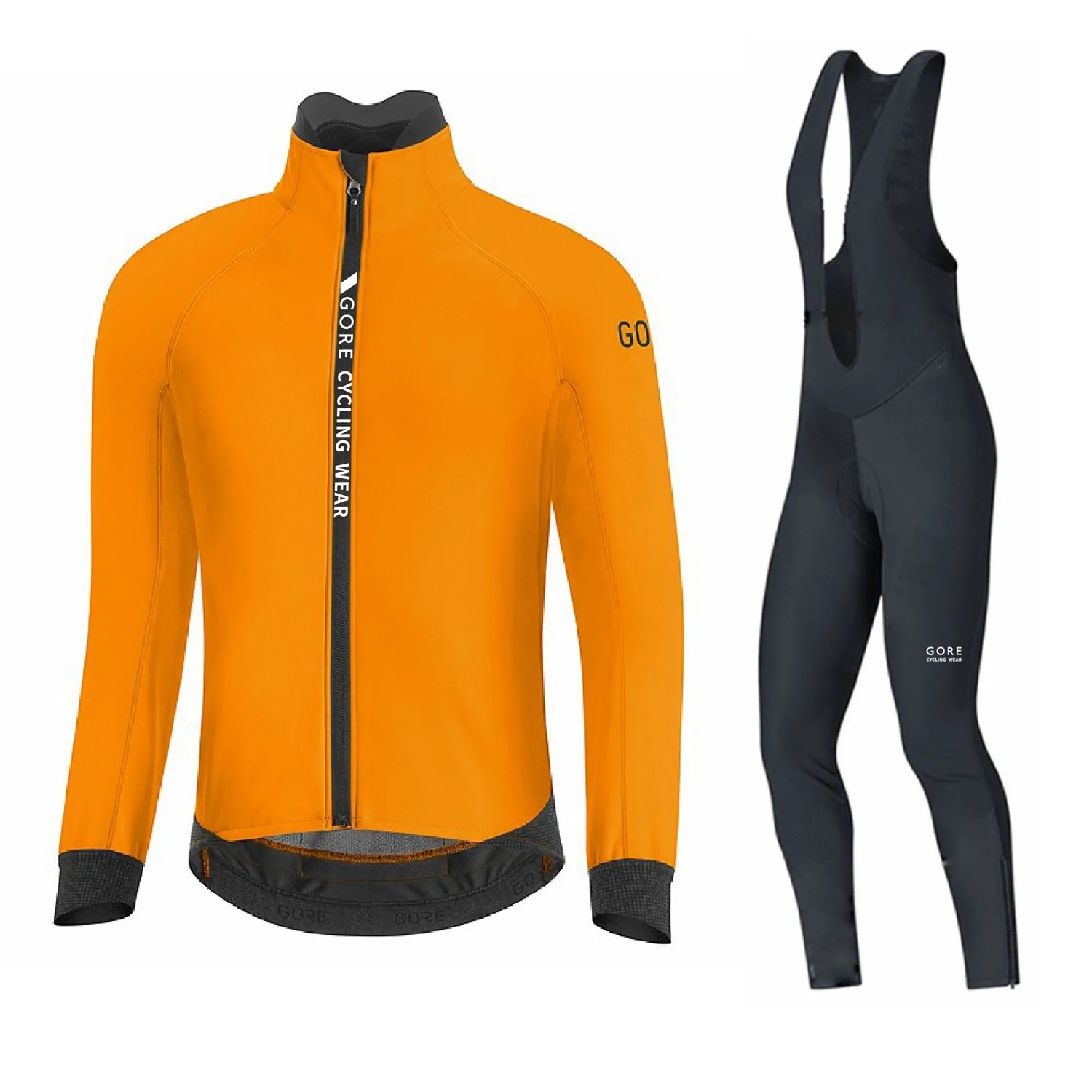 

2022 Gore Cycling Wear Team Winter Wool Jacket Bib Pants Set Men Thick Thermal Fleece Bicycle Clothing MTB Road Bike Jersey Suit