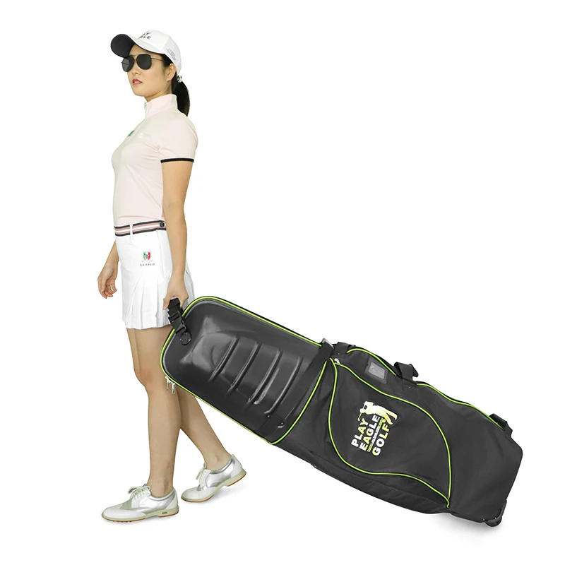 Playeagle Golf Travel Bag Cover  With Wheels Hardcase Top Protable Folding Aviation Bag Extra Protection for golf Club Sets