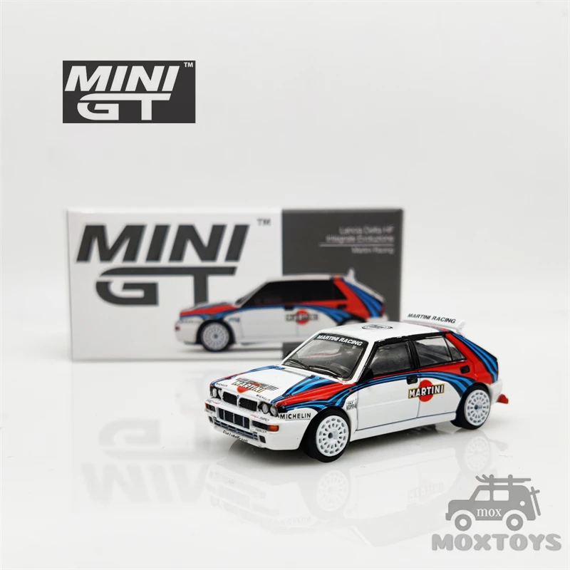 Мини GT 1:64 Lancia Delta HF интегрированная Evolution Martini LHD литая модель автомобиля |