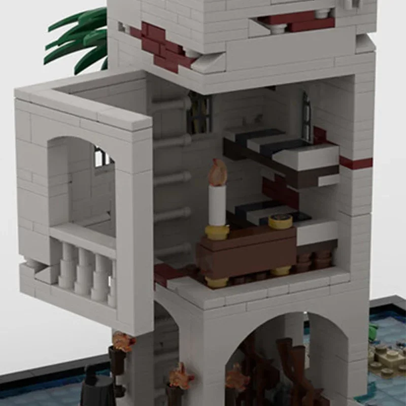 Технические Moc-кирпичи модель пиратского острова остров сабли обновленные