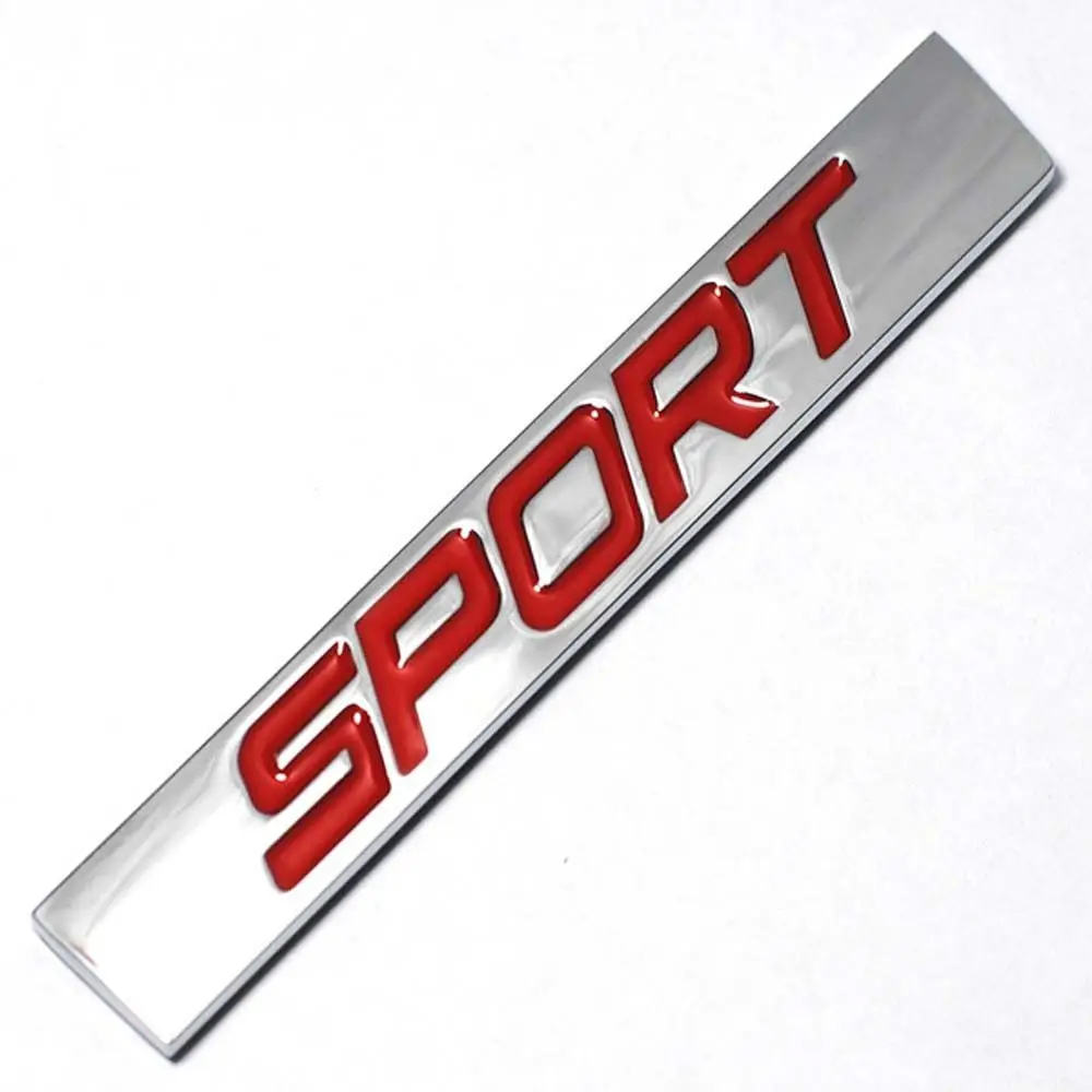 

Стайлинг металлические автомобильные аксессуары стикер черный автомобиль багажник гонки спорт слово буква логотип эмблема значок наклейка стикер