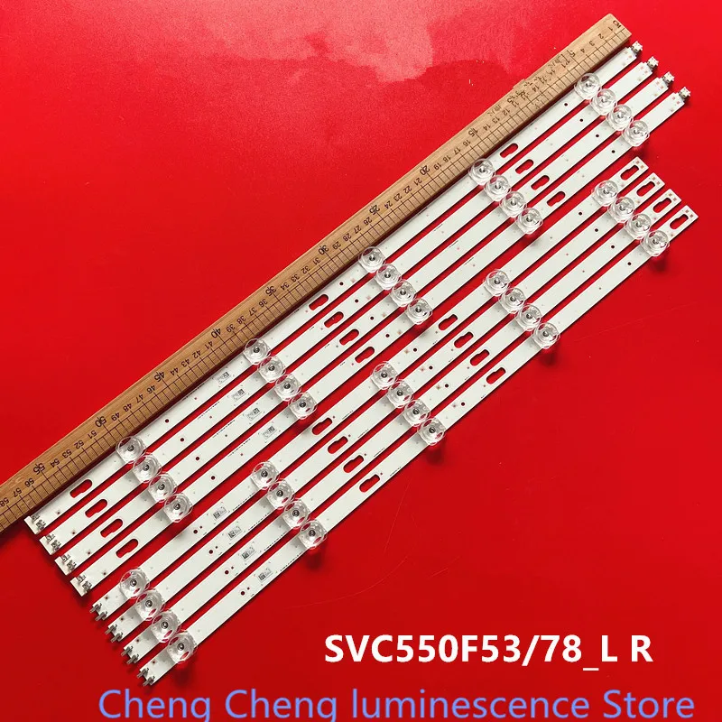 Светодиодная подсветка для Samsung GU55TU7079U GU55TU7079 UE55TU7170U UN55TU7000 55TU7000 55TU8000 SVC550F53/78_L R 10 светодиодов (3 В) 1085 мм