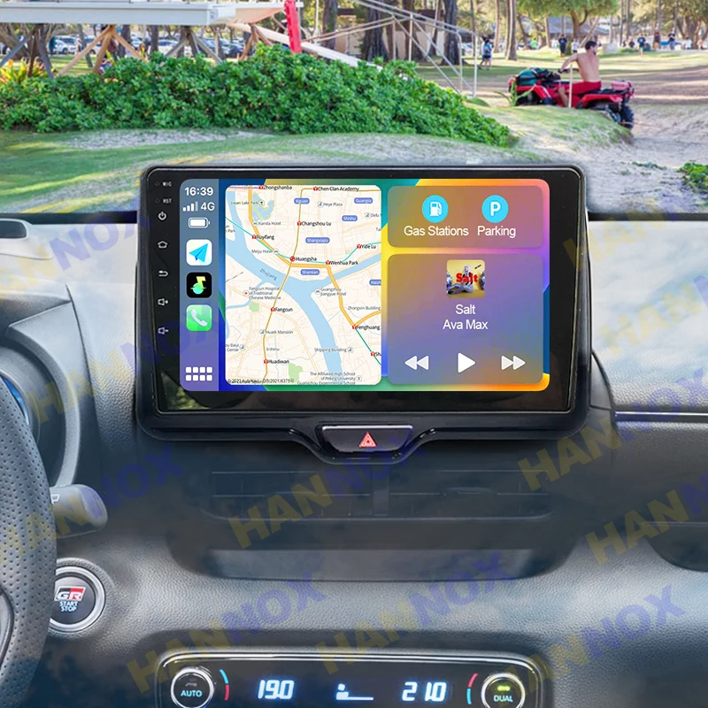 

HANNOX Android System DSP CarPlay Car Radio Multimedia Video Player Auto Stereo GPS For Toyota Yaris XP210 Cross 2 din RDS FM