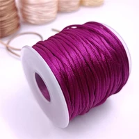 2mm purple rattail satin cord thread chinese knot macrame bracelet braided string diy tassels beading thread 10 225meters