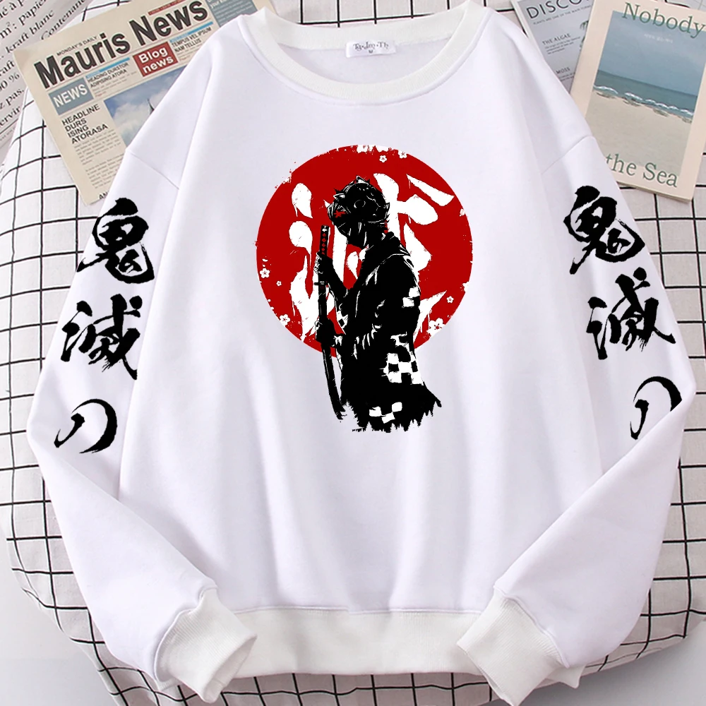 

Demon Slayer Anime Kamado Tanjirou Printed Man Hoody Crewneck Fashion Sweatshirt Casual Autumn Fleece Clothing Mens Long Sleeves