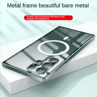 new luxury metal aluminum bumper for samsung galaxy s22 s21 ultra case frame cover shockproof phone cases coque fundas