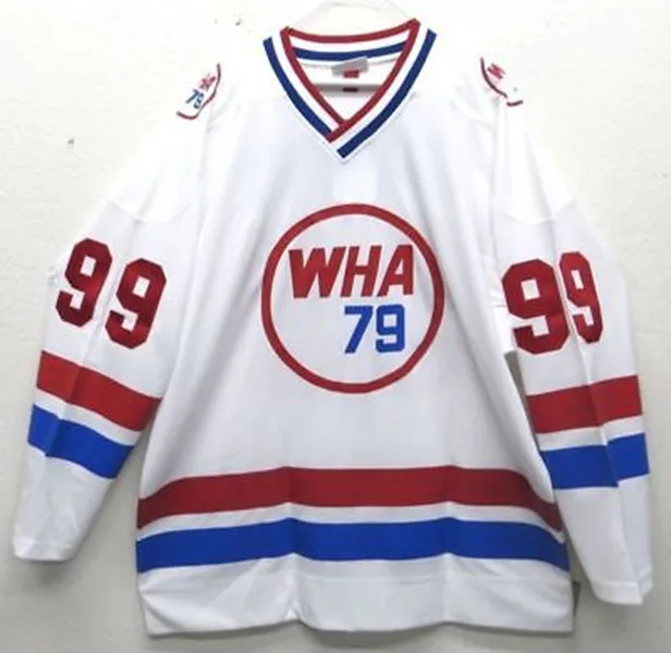 

99 Wayne Gretzky 1979 WHA All Star Hockey Jersey Embroidery Stitched Customize any number and name Jerseys