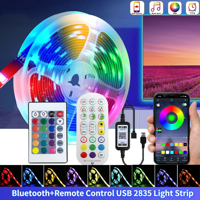 Светодиодная лента с Bluetooth USB 15/20 м 5 в пост. Тока | Освещение