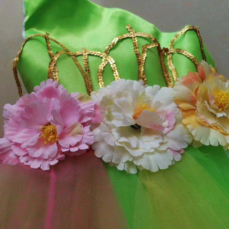 Красочные цветы стандартное платье для танцев сальсы девочек современный