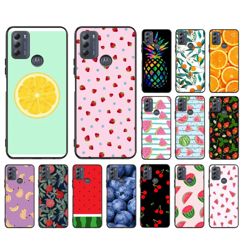 

Fruit Case for Motorola G22 G60 G52 G100 G Stylus G30 G10 G20 G50 GPure E32 E20 E40 E7Power Edge20 lite Pro OneAction