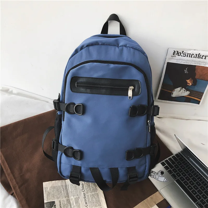 Рюкзак для учеников старших классов, мужские нейлоновые вместительные школьные ранцы для мальчиков и девочек, Корейская сумка для книг для ...