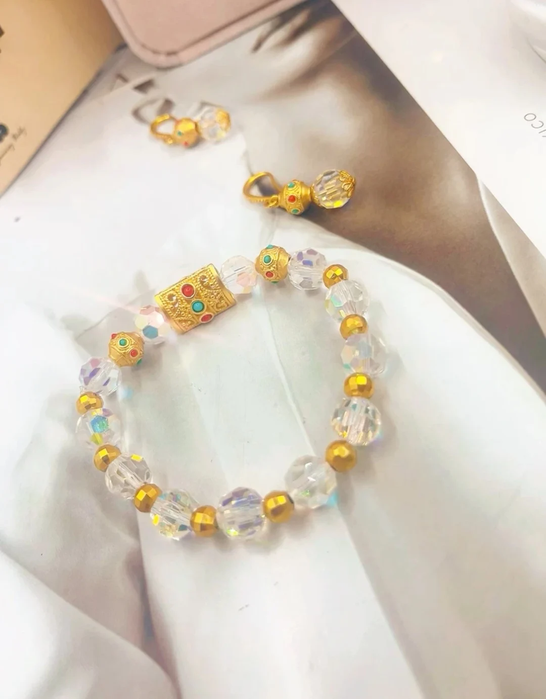 Новое роскошное ожерелье и серьги из Дубая браслет для женщин набор украшений