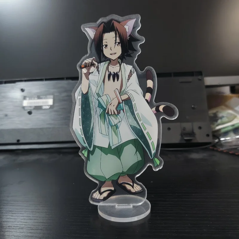 Фото Новая модель персонажа Shaman King, аниме-фигурка Yoh Asakura AMIDAMARU, косплей, акриловые стенды, модельная пластина, настольный декор, реквизит, поклонн... №5