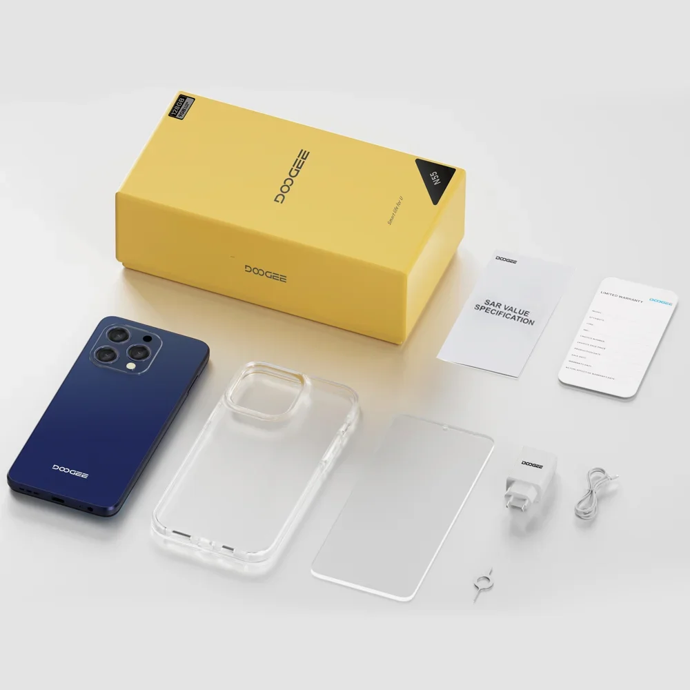 Смартфон DOOGEE N55 Pro 6 56 дюйма 90 Гц IPS-дисплей ГБ 256 восьмиядерный процессор 13 МП AI