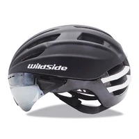 wildside ultralight cycling helmet outdoor sports mountain road bicycle helmet removable lens goggles men women casco ciclismo