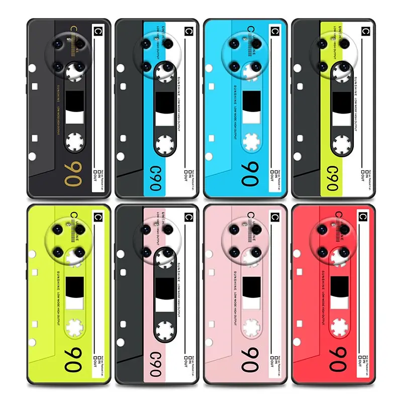 

Retro Magnetic Radio Tape Cassette Camera Case For Huawei Mate 10 20 40 40Rs Y6 Y7 Y7a Y8s Y8p Y9a Enjoy 20e 2019 Lite Pro Plus