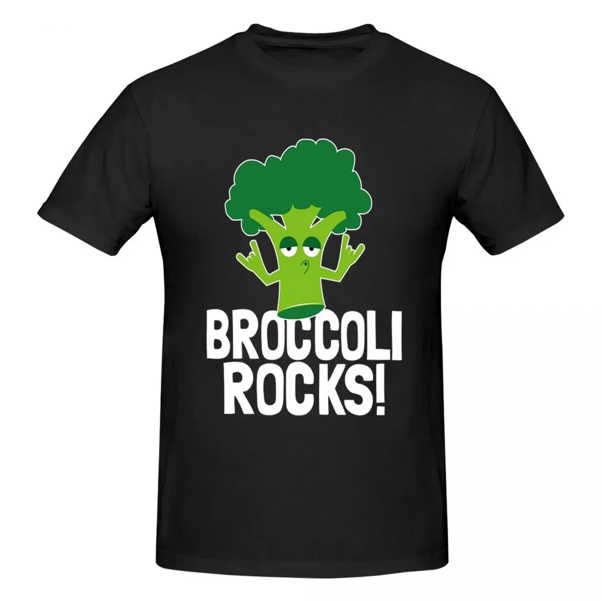 Забавные веган Gifts-футболка из 100% хлопка с брокколи мужские футболки большого