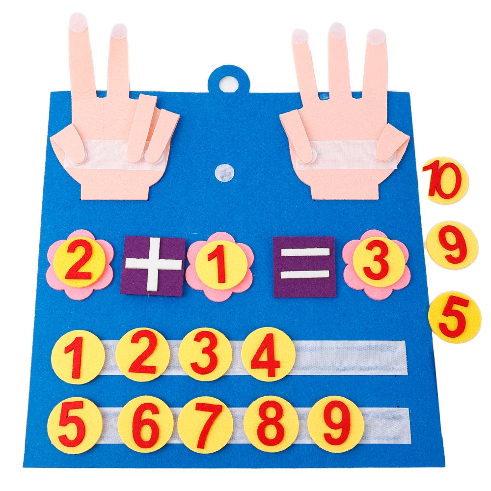 

Kids Education Toys Felt Finger Numbers Math Toys Children Counting Early Learning Teaching for Toddlers Intelligence Develop
