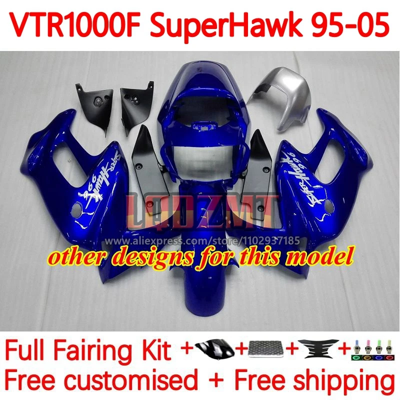 

SuperHawk For HONDA VTR1000 VTR 1000 F 1000F VTR1000F 95 96 97 98 99 00 2001 2002 2003 2004 2005 Fairings 111No.12 Metal grey