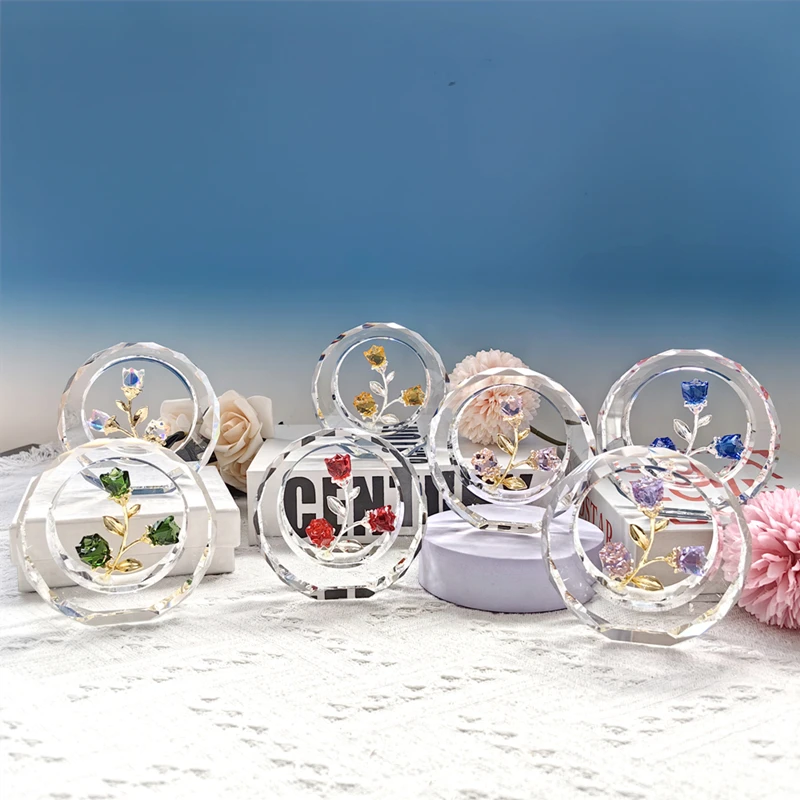 Декоративное украшение для стола в виде цветка лилии с аметистом