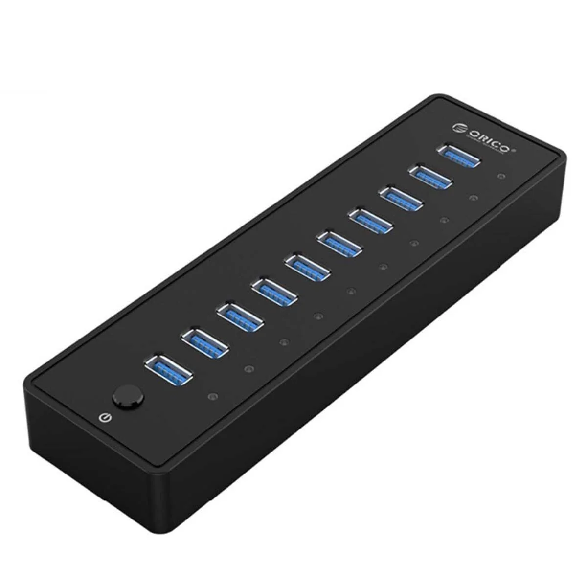 

New ORICO USB 3.0 10 Ports HUB Super Speed USB Splitter Protable Hub Adapter For Laptop Tablet with VL812 Chip 12V Power Adapter