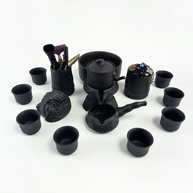 Фиолетовый глиняный чайный набор B06 домашняя ленивая чайная посуда фиолетовый