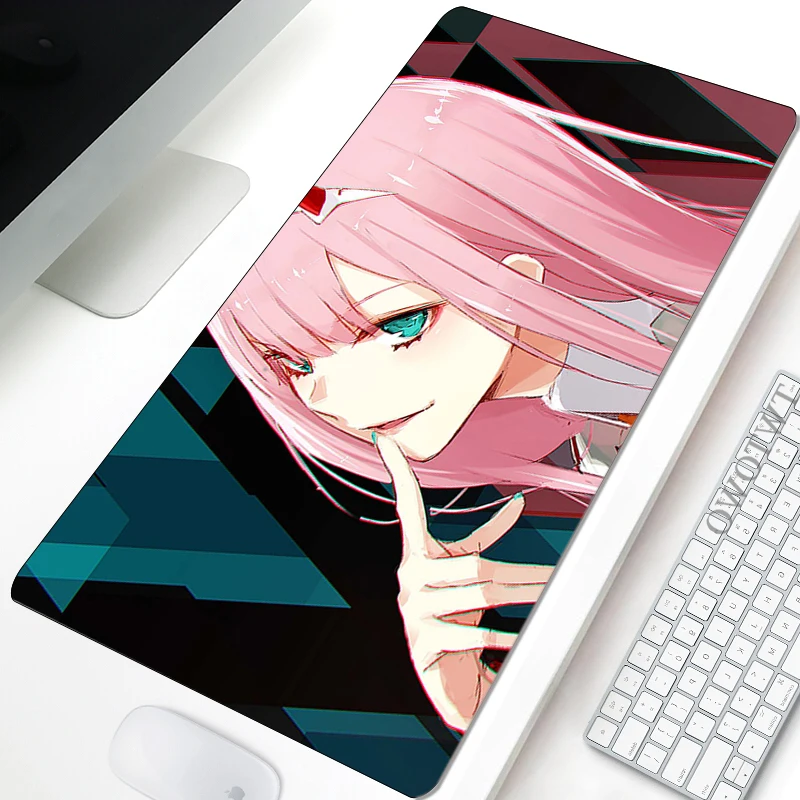 

Mousepad HD Custom Large Desk Mats keyboard pad Mouse Mat Zero Two Darling in the Franxx Natural Rubber Office Carpet Mice Pad