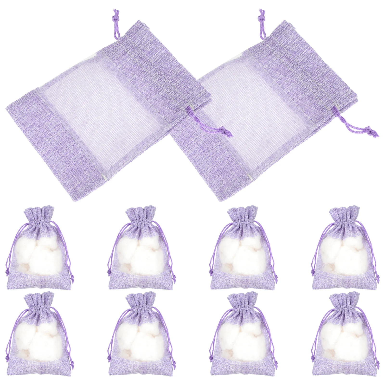 

10Pcs Lavender Sachets Bags Empty Lavender Sachet Bags with Drawstring Dressers