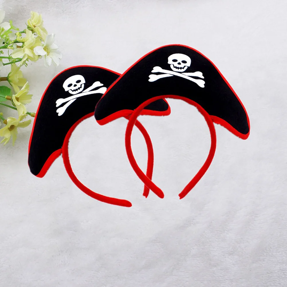 

5pcs Festival Headdress Kids Headband Pirate Skull Hair Hair Accessories