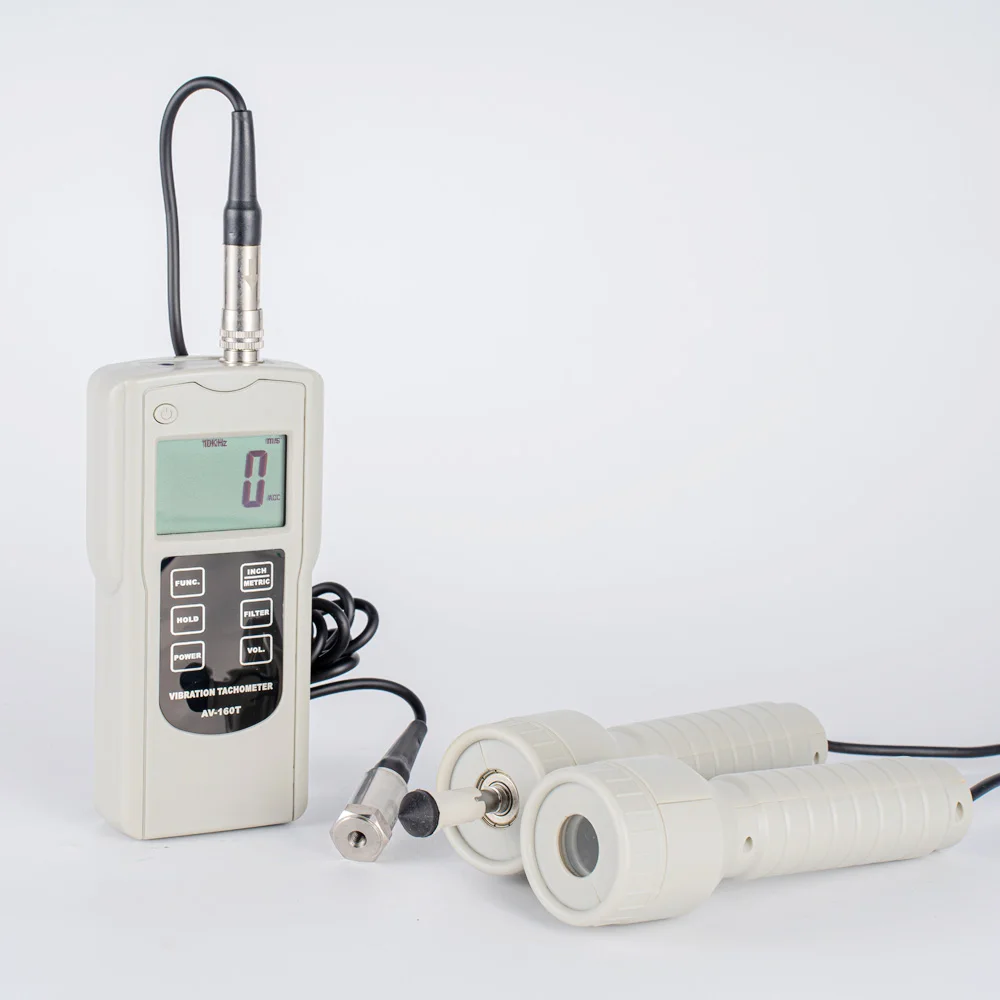 

Dynamic Balance Vibration Analyzer AV-160T Vibration Tachometer Non-contact Photoelectric Tachometer Measures RPM And Hz