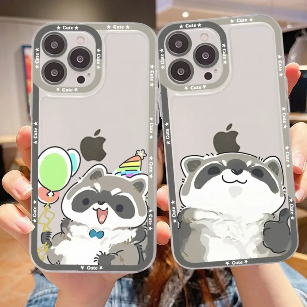 

Cartoon Lovely Raccoon Phone Case For Samsung A 10 20 30 70 13 21 32 72 22 51 52 53 71 73 32 4g 32 5g Fundas