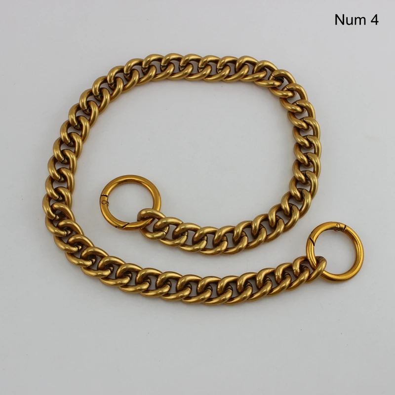 1-5 piece 60-130cm Aluminum Chain 17mm 5 colors Roller metal Thick light weight chain for hand bags long strap replace images - 6