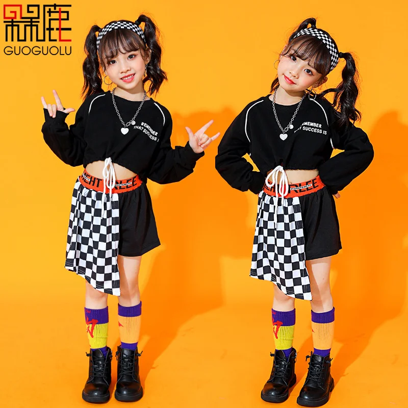 

Children's Jazz Dance Costume Girls' street dance suit national fashion hip hop show hiphop girls' show Costume