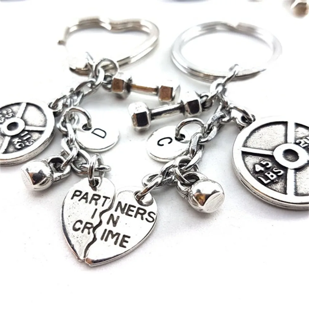 

Брелок для ключей для пар, аксессуар для спортзала, аксессуар для защиты от нагрузки, 25 фунтов, 45 фунтов, тренировочные подарки для жены, подарок для пар и бодибилдинга, 10 пар