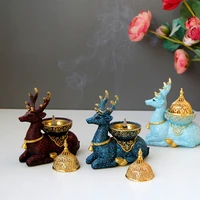 incense burner arabic resin reindeer design home decoration incense burner