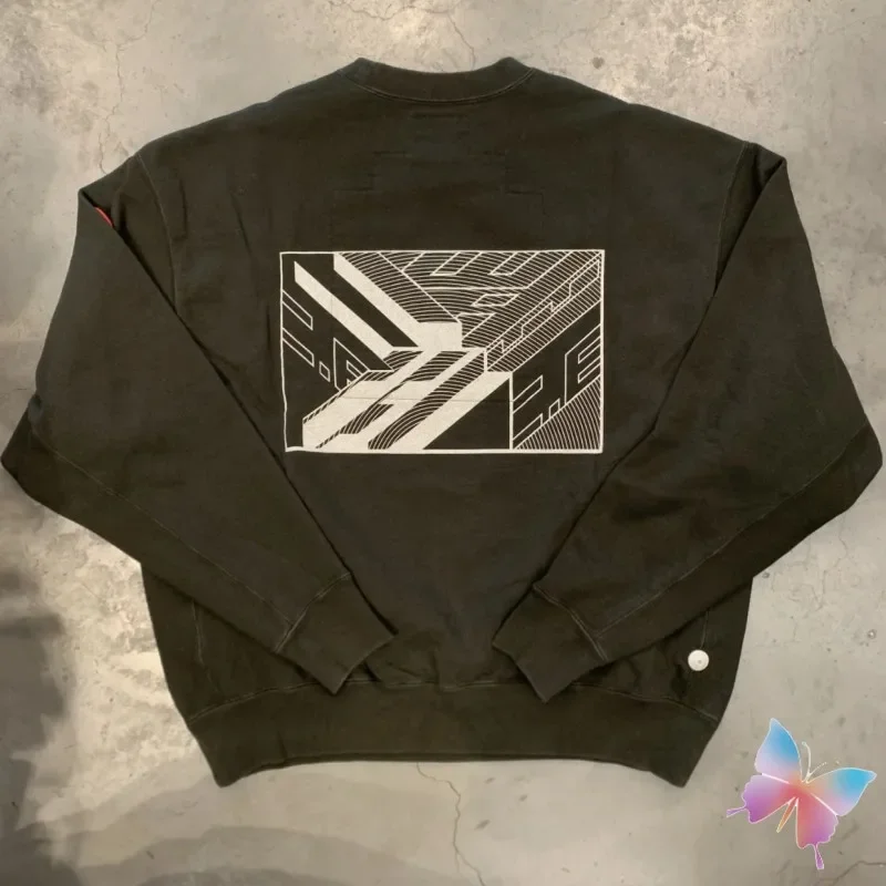 Повседневный уличный Свитшот 24ss CE топы с геометрическим принтом круглым вырезом