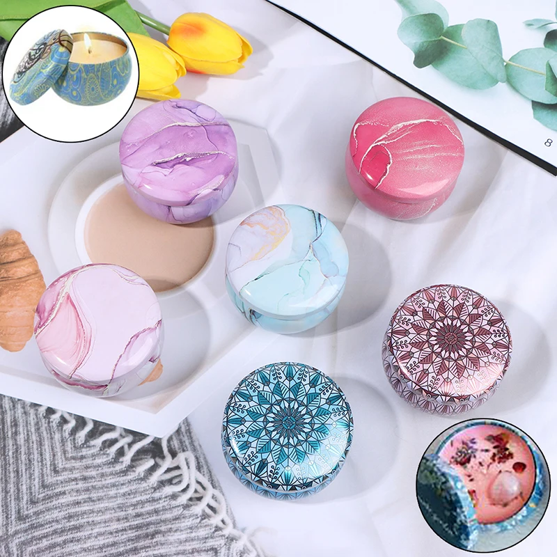 

Candle Tin Jars DIY Candle Making kit Holder Storage Case For Dry Spices Sweets