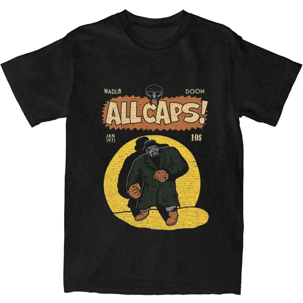 Футболка мужская с постером Madlib винтажная рубашка в стиле Харадзюку ремешком MF