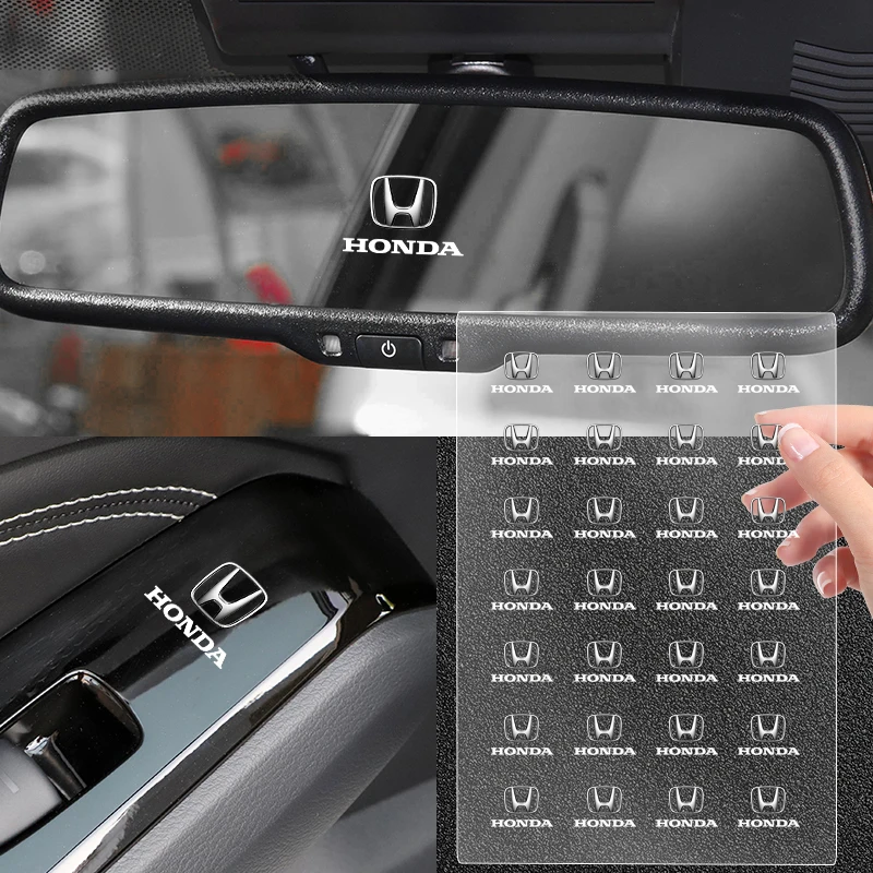 Наклейка на кнопку подъема окна автомобиля наклейка руль для Honda Civic Fit Jazz Accord CRV HRV