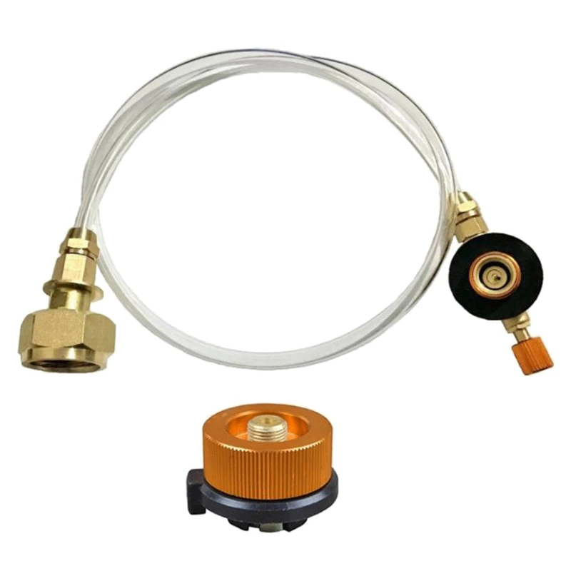 

Outdoor Gas Stove Camping Stove Propane Refill Adapter for BURNER LPG Flat Cylinder for Tank Coupler Container Adapter Save Tube