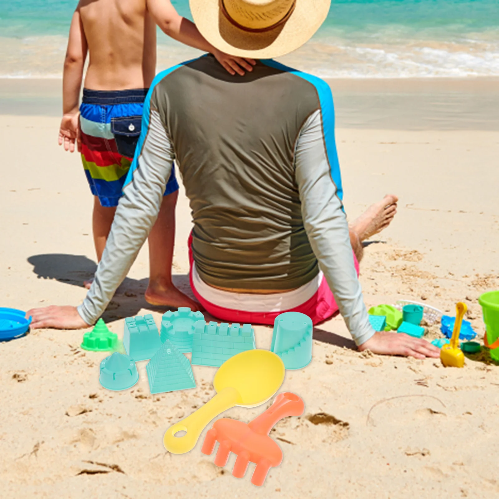 1 комплект детских пляжных игрушек замок игрушки для песка копания портативные