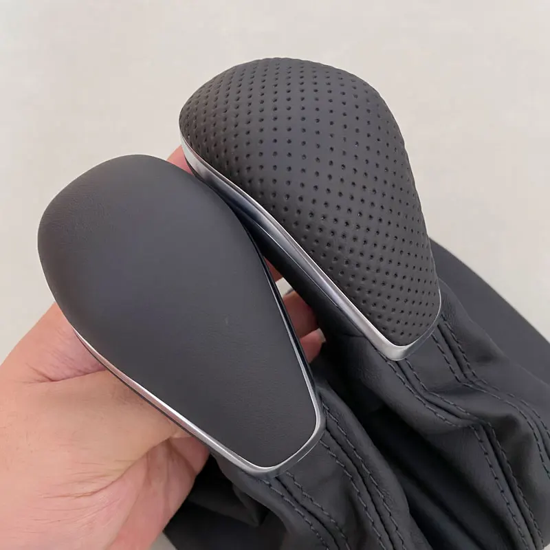 

Черная ручка переключения передач с кожаным чехлом LHD AT Auto Trans только для Audi NEW A7 A6 PA STYLE C7 2016 2017 2018