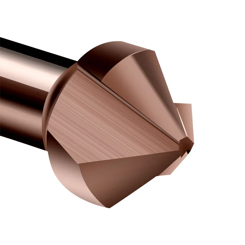 Кобальтовая фаска 90 градусов M35 зенкер сверло с 3 канавками для удаления