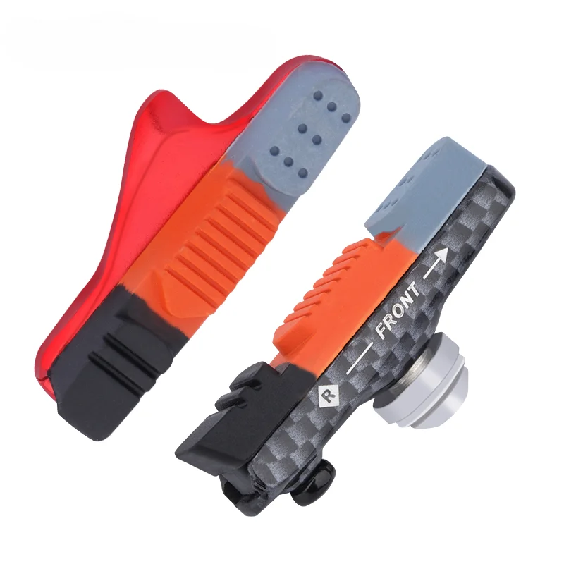 

Тормозные колодки для дорожного велосипеда, тормозные колодки с V-образным тормозом и грязевым лотком, бесшумные тормозные колодки из алюминиевого сплава с ободом, резиновый лист, велосипедные аксессуары